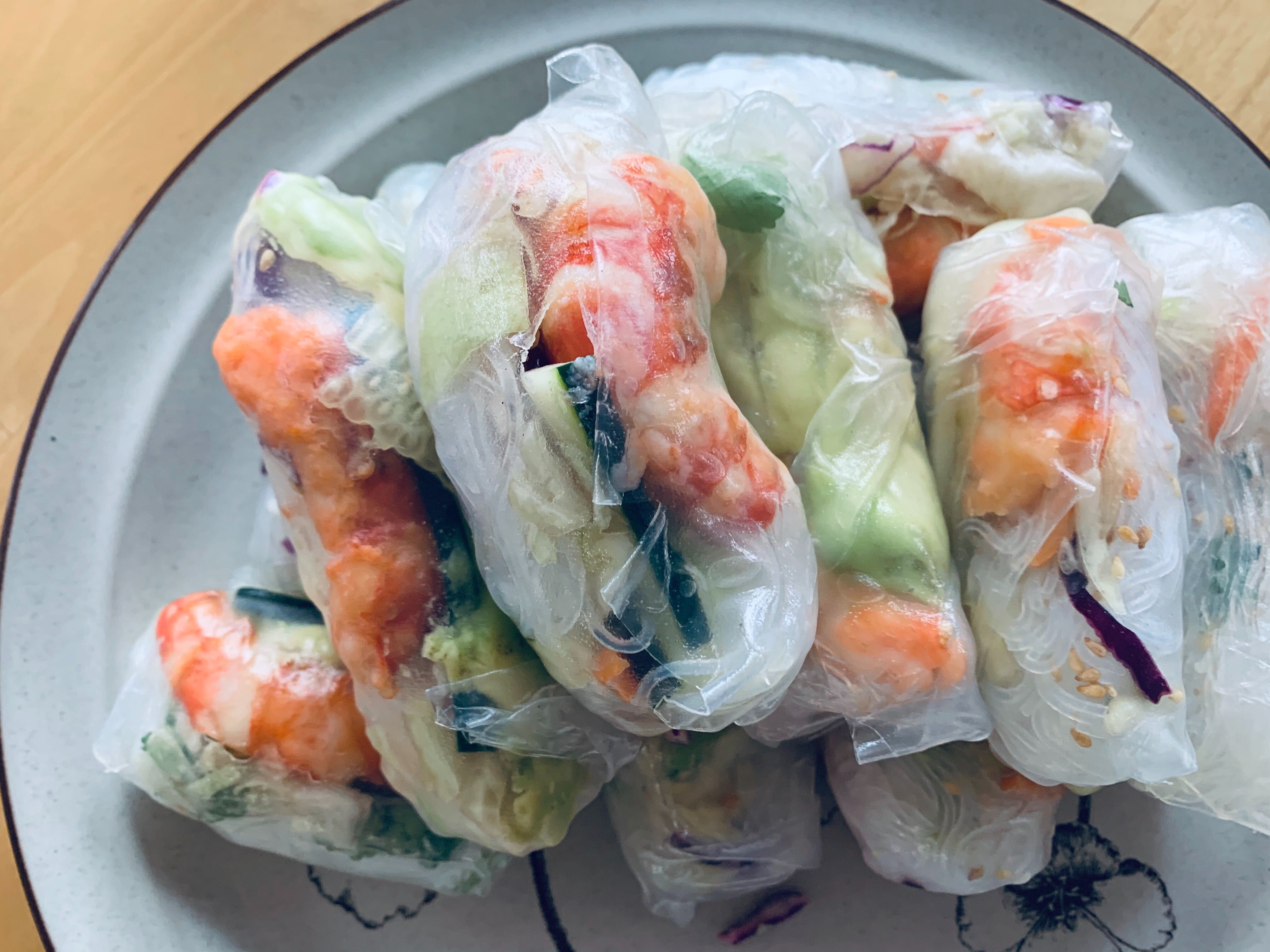 RECIPE Vietnamese Summer Rolls with Spot Prawns